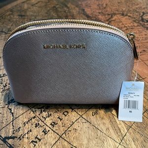 Brand New Rose Gold Michael Kors cosmetic bag